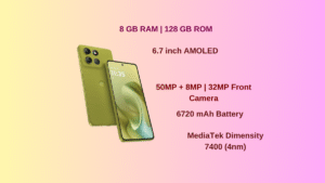 Motorola G86 Power 5G specifications and features including display, camera, battery, and performance