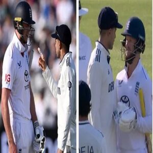Shubman Gill arguing with Zak Crawley during Lords Test 2025