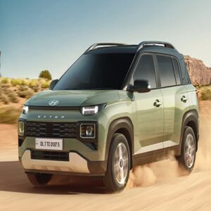 Hyundai EXTER SUV with modern design and red accents