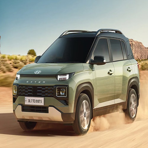 Hyundai EXTER SUV with modern design and red accents